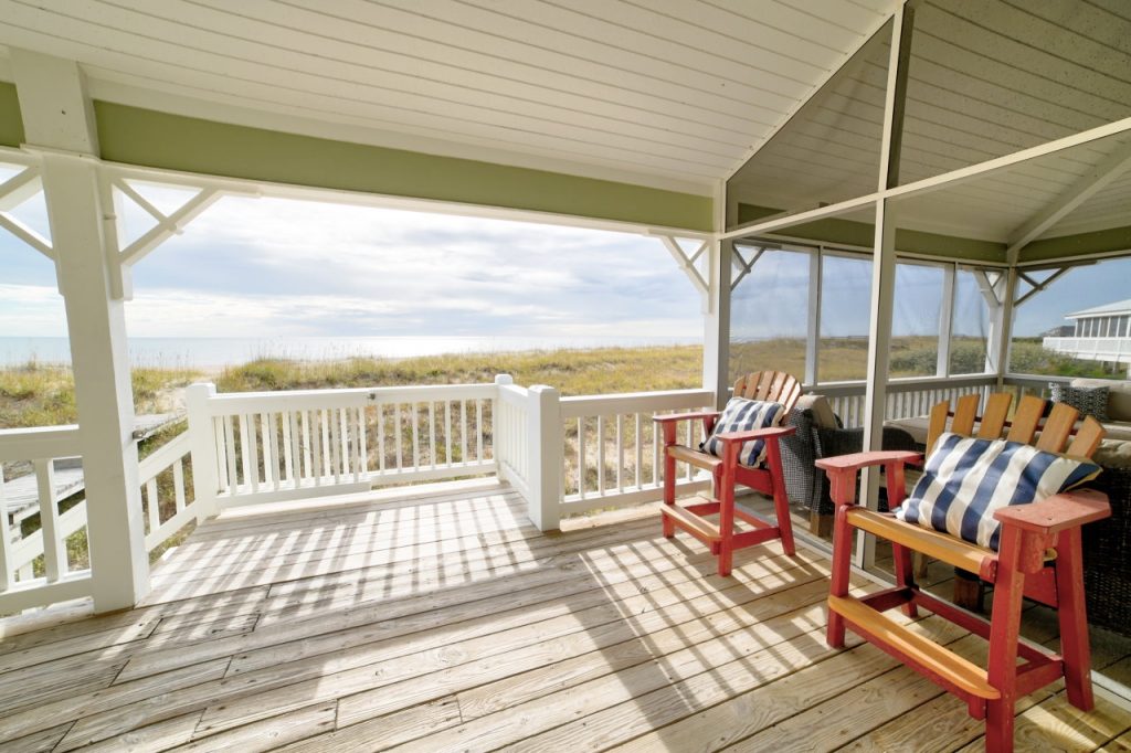 Captains chairs on the porch